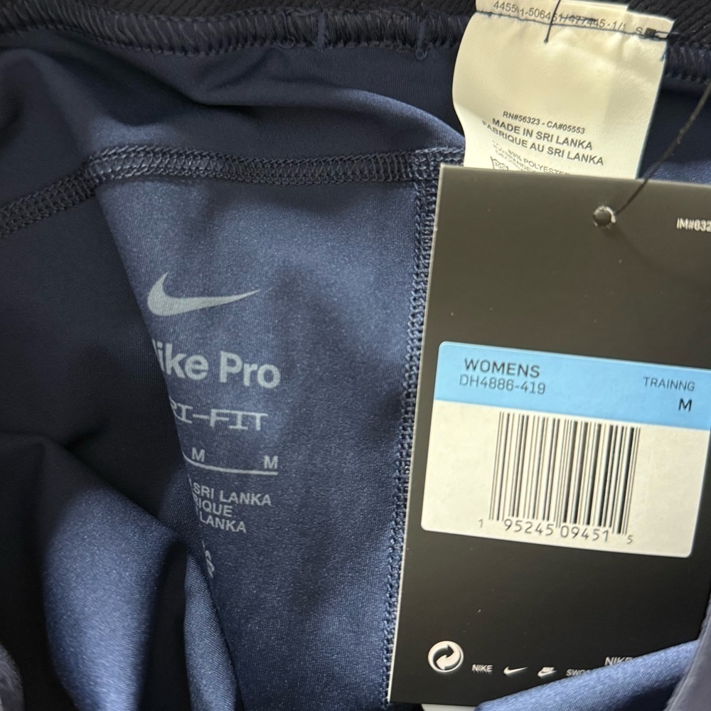 Nike Pro Dark Blue Training Shorts - Picture 5 of 7